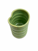Green Speckled Ribbed Ceramic Tumbler - Image 4