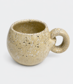 Speckled Beige Ceramic Round Mug