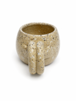 Speckled Beige Ceramic Round Mug - Image 3