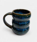 Deep Blue Reactive Glaze Ceramic Mug