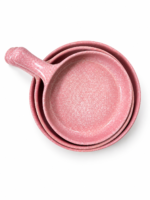 Pink Speckled Ceramic Skillet Set - Image 2