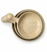 Beige Speckled Ceramic Skillet Set - Image 2