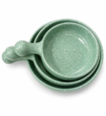 Mint Green Speckled Ceramic Skillet Set - Image 2