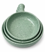 Mint Green Speckled Ceramic Skillet Set - Image 3