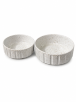 White Speckled Ceramic Bowl Set - Image 3