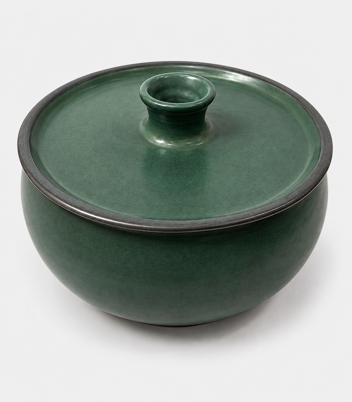 64 Forest Green Ceramic Casserole Dish - Image 1