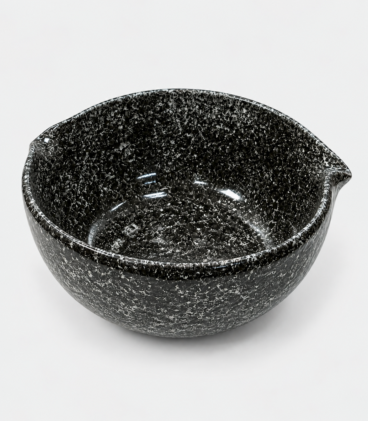 80 Black Speckled Ceramic Mixing Bowl - Image 1