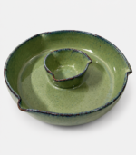 Sage Green Ceramic Chip & Dip Serving Set