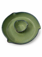 Sage Green Ceramic Chip & Dip Serving Set - Image 2