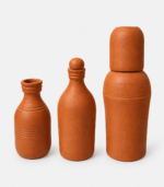 Handcrafted Terracotta Bottle & Jar Set